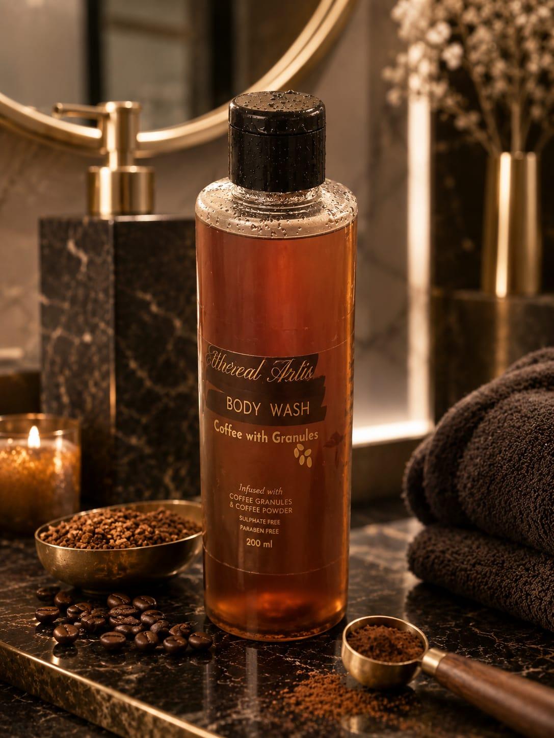Coffee Body Wash with Coffee Granules