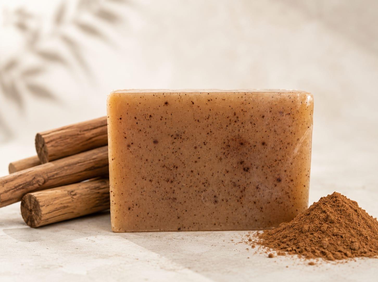 Sandalwood Cinnamon Scrub Soap