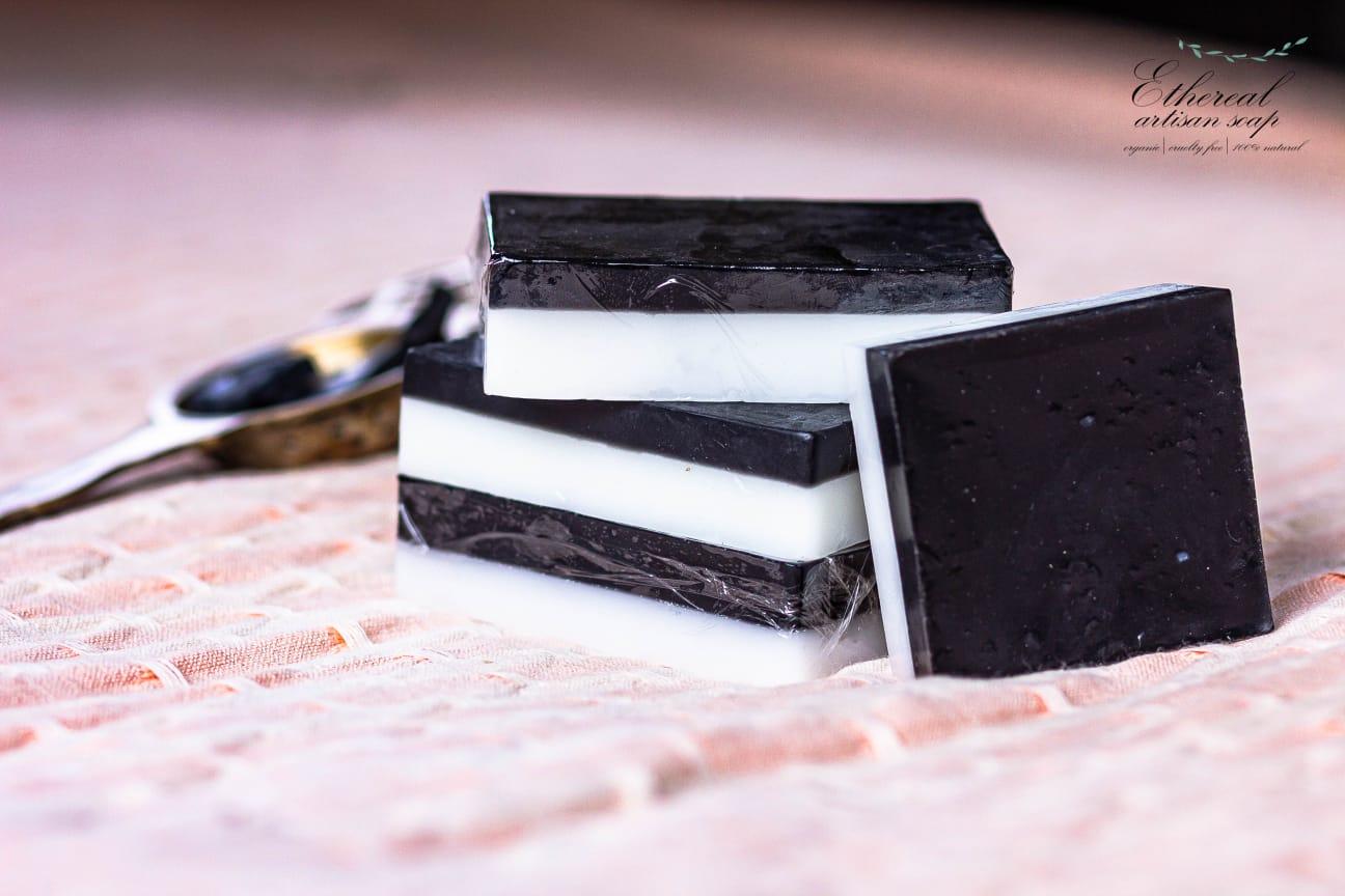 Ethereal Artisan shea butter charcoal soap bars